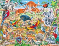 Дикие животные Австралии, 60 деталей. Пазл Larsen 
